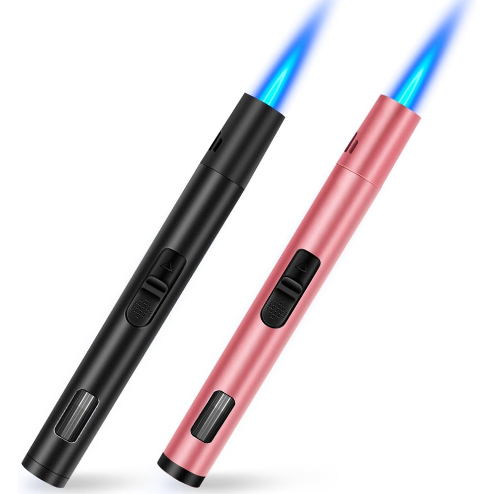 Lighter Windproof - 2 Pack Refillable Windproof Torch Lighters,