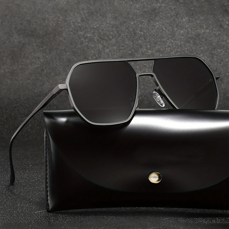 Sunglasses Polarized Men - Vintage Polarized Sunglasses Men Fashion Black