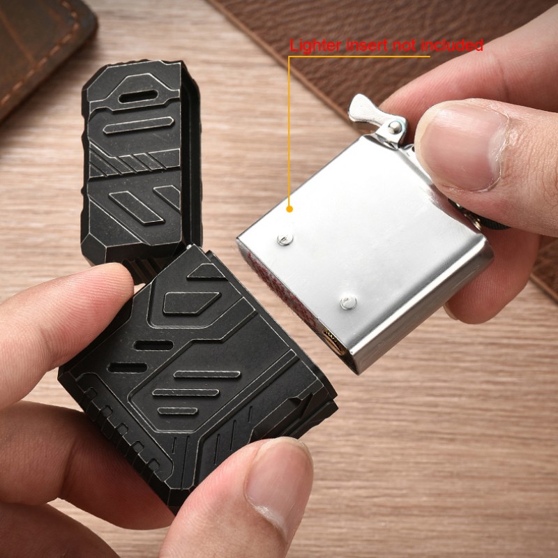 Lighter Windproof - Titanium Alloy Lighter Case Men Father