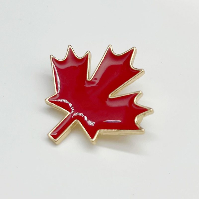 Men'S Accessories Canada - Enameled Red Maple Brooches Canada National
