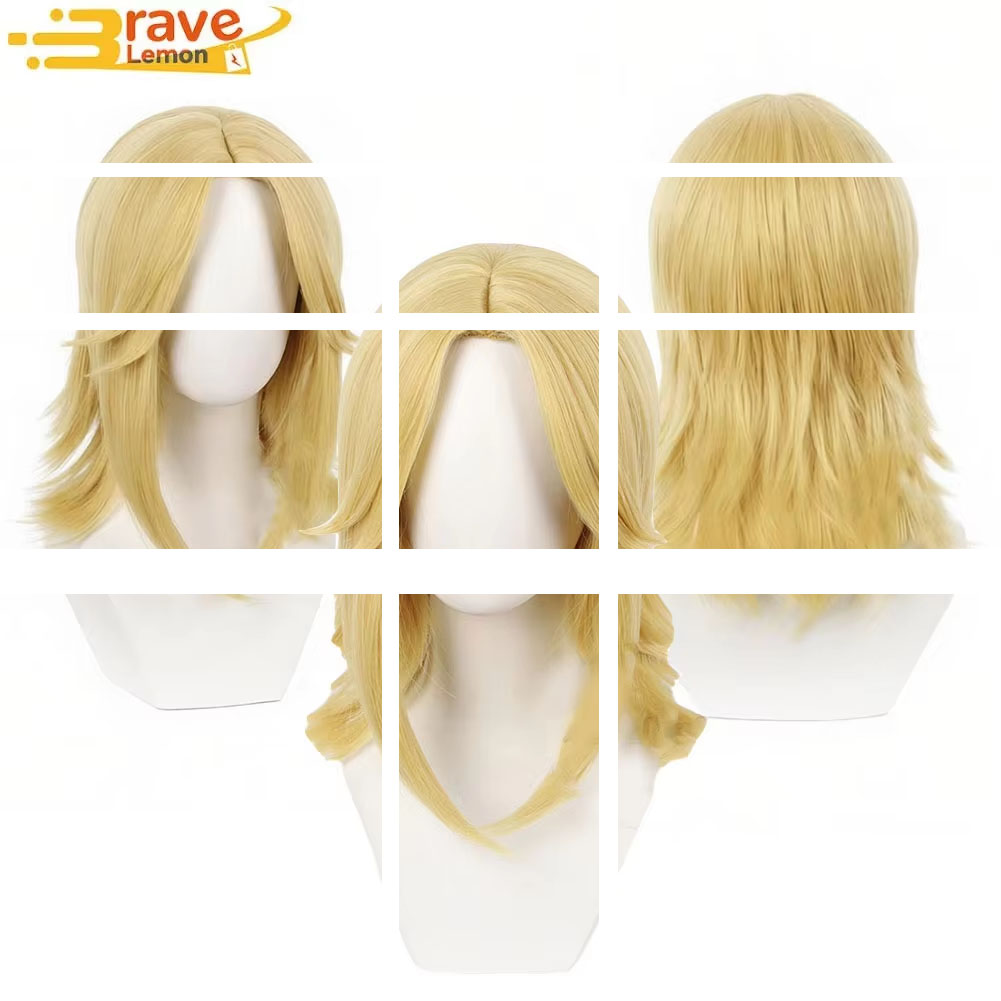 Men'S Accessories Japan - Johnny Joestar Cosplay Wig Heat Resistant