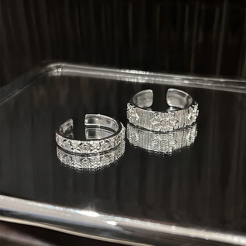 Shiny Metal Open Ring for Men  - đánh giá và giá Men Accessories Drawing