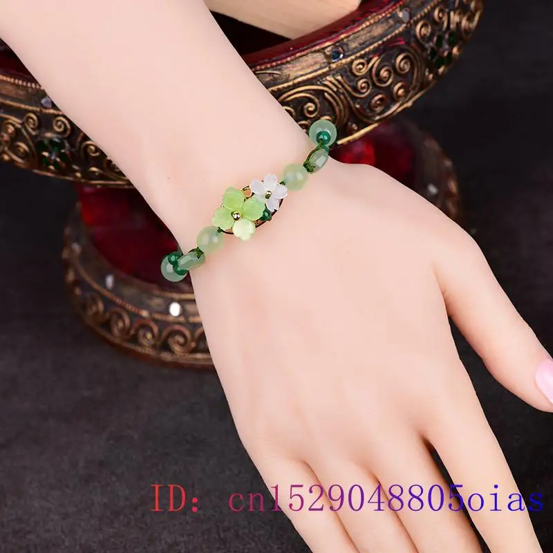 Green Jade Flower Bracelet Amu - đánh giá và giá Bracelet Beaded Men