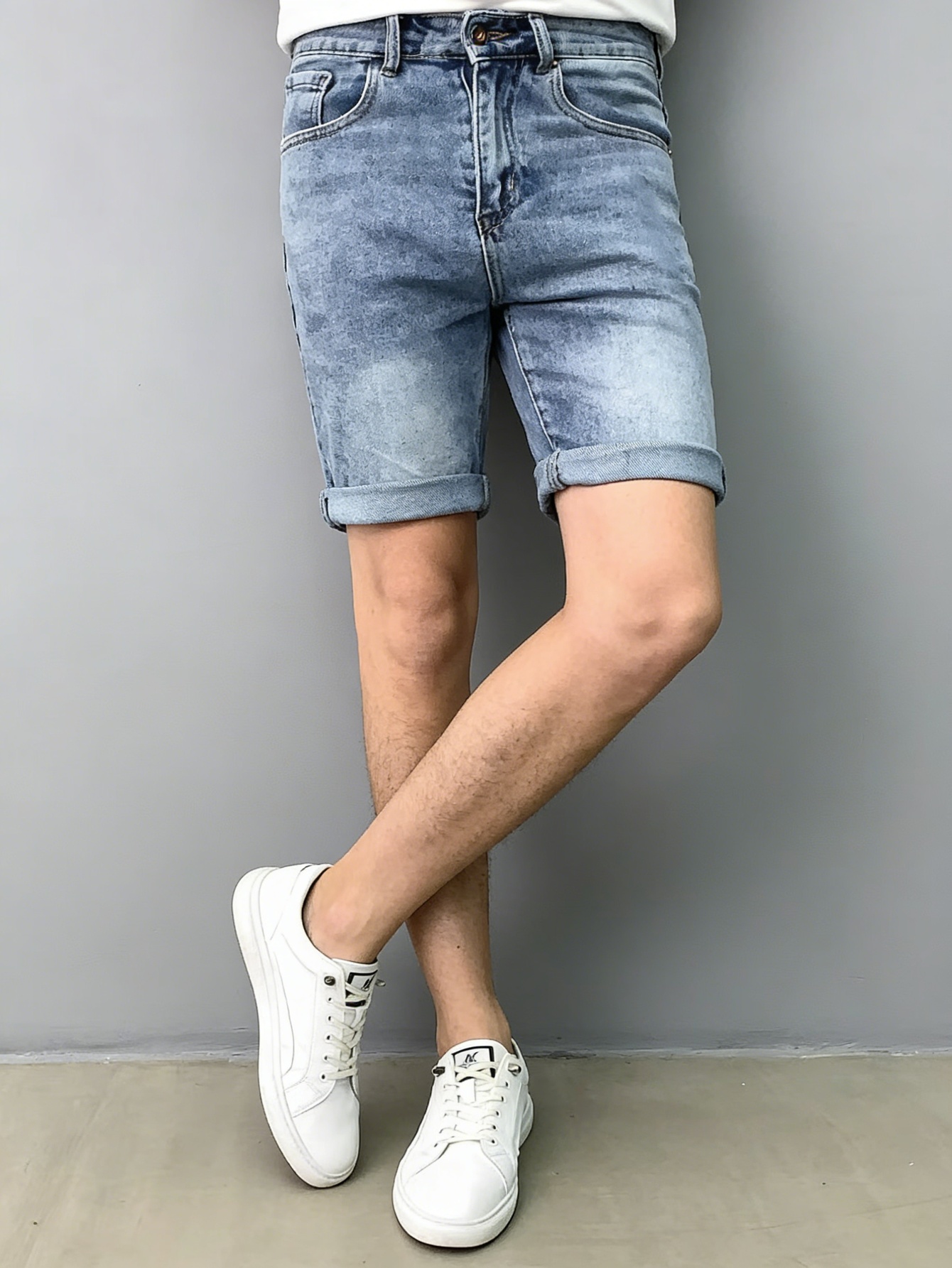 Men Classic Stretch Blue Denim - đánh giá và giá Men Accessories To Wear