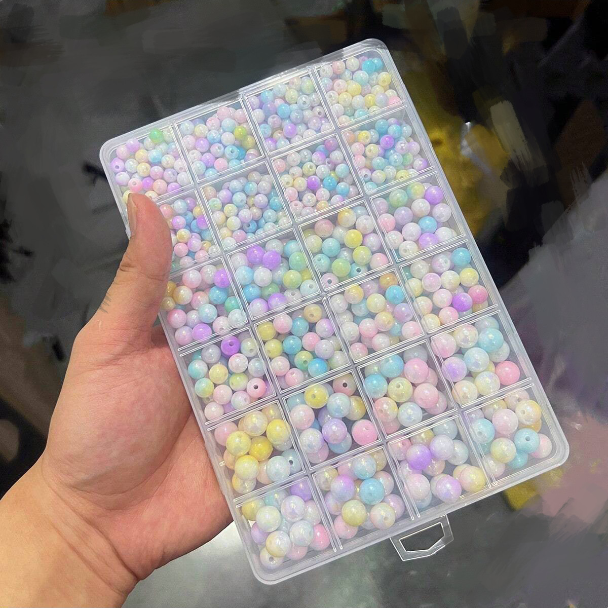 800pcs/24 grid set box 6mm/8mm - đánh giá và giá Bracelet Beaded Men