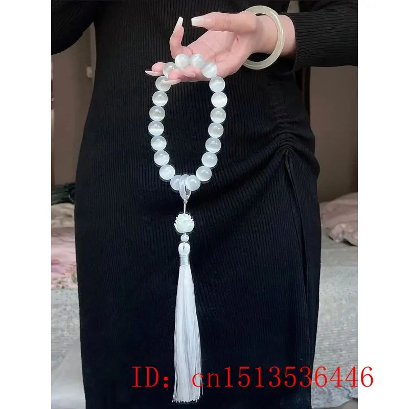 Mèo-Đá Mắt Hạt 12Mm Sen Tua Ru - đánh giá và giá Bracelet Beaded Men