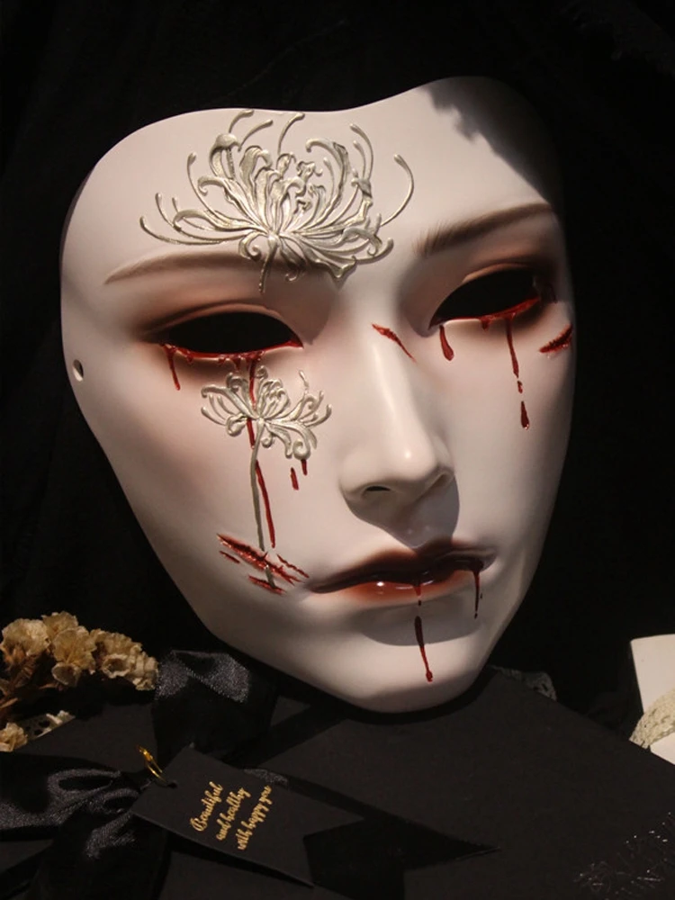 Mask Retro Hand Drawing Fashio - đánh giá và giá Men Accessories Drawing