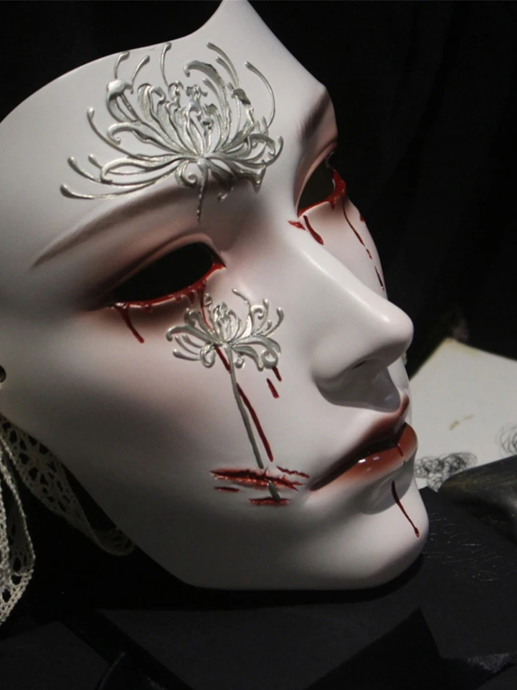 Mask Retro Hand Drawing Fashio - đánh giá và giá Men Accessories Drawing