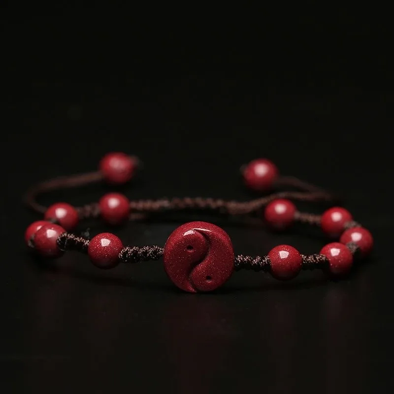 Tùy Chỉnh Màu Đỏ Tự Nhiên Chu  - đánh giá và giá Bracelet Beaded Men