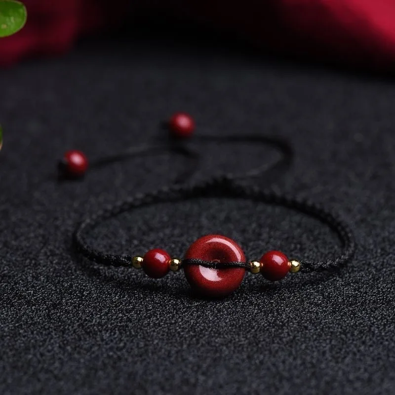 Tùy Chỉnh Màu Đỏ Tự Nhiên Chu  - đánh giá và giá Bracelet Beaded Men