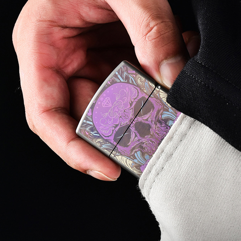 Pink Skull Titanium Alloy Ligh - đánh giá và giá Lighter Windproof