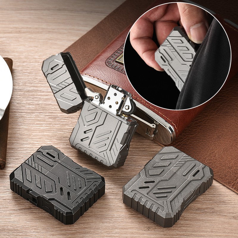 Titanium Alloy Lighter Case Me - đánh giá và giá Lighter Windproof