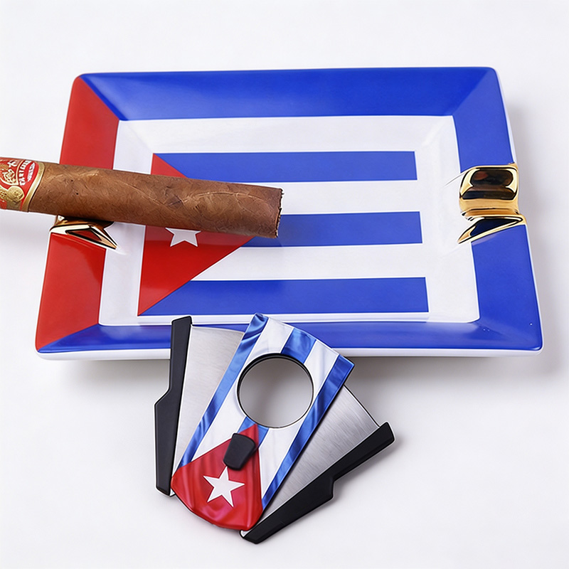 Cigar Set with Cuban Flag, Sta - đánh giá và giá Cigar Cutter Set