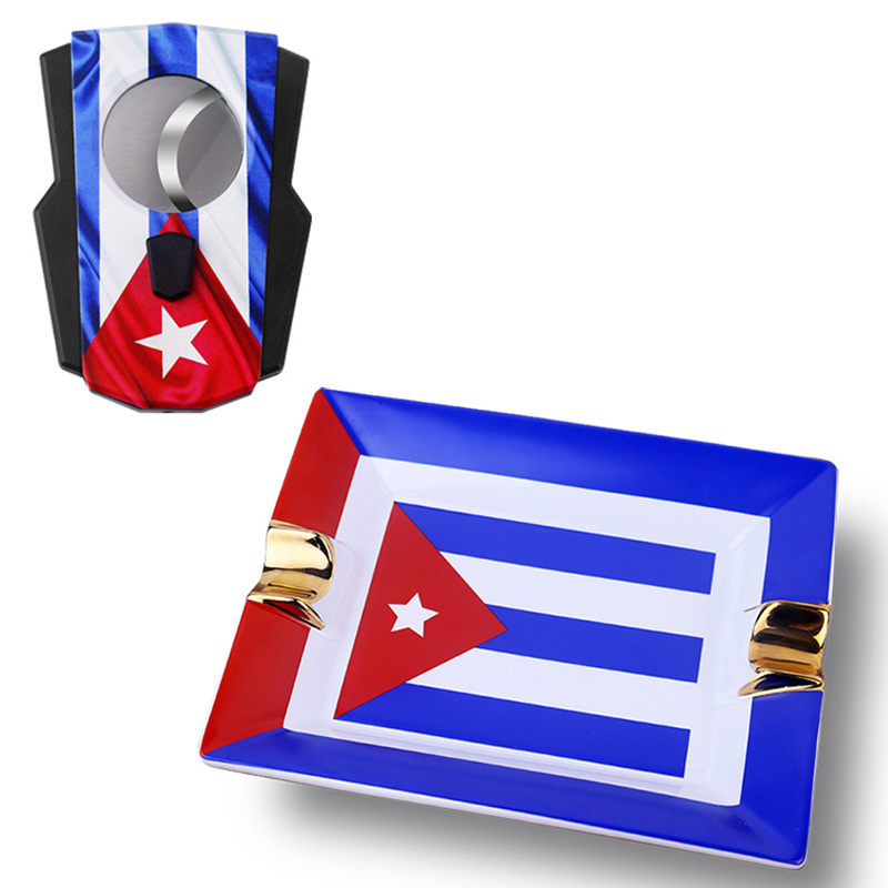 Cigar Set with Cuban Flag, Sta - đánh giá và giá Cigar Cutter Set