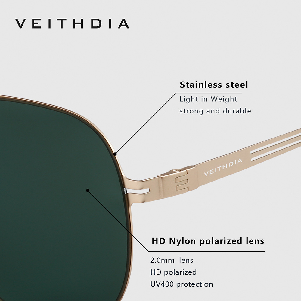 VEITHDIA Fashion Nylon Pilot S - đánh giá và giá Sunglasses Polarized Men