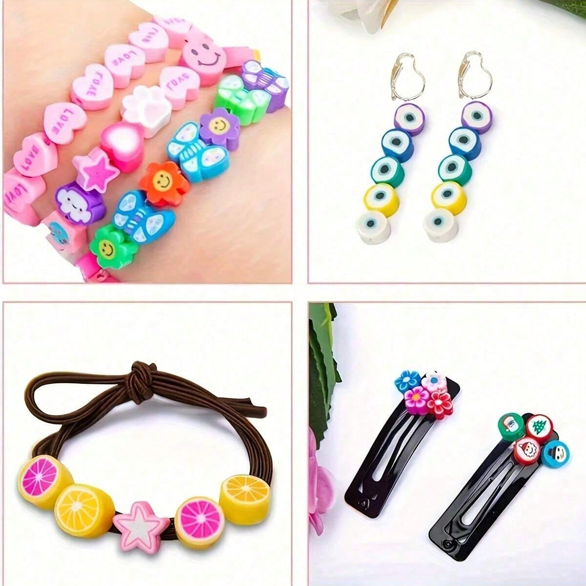 1450/1200/250pcs Polymer Clay  - đánh giá và giá Bracelet Beaded Men