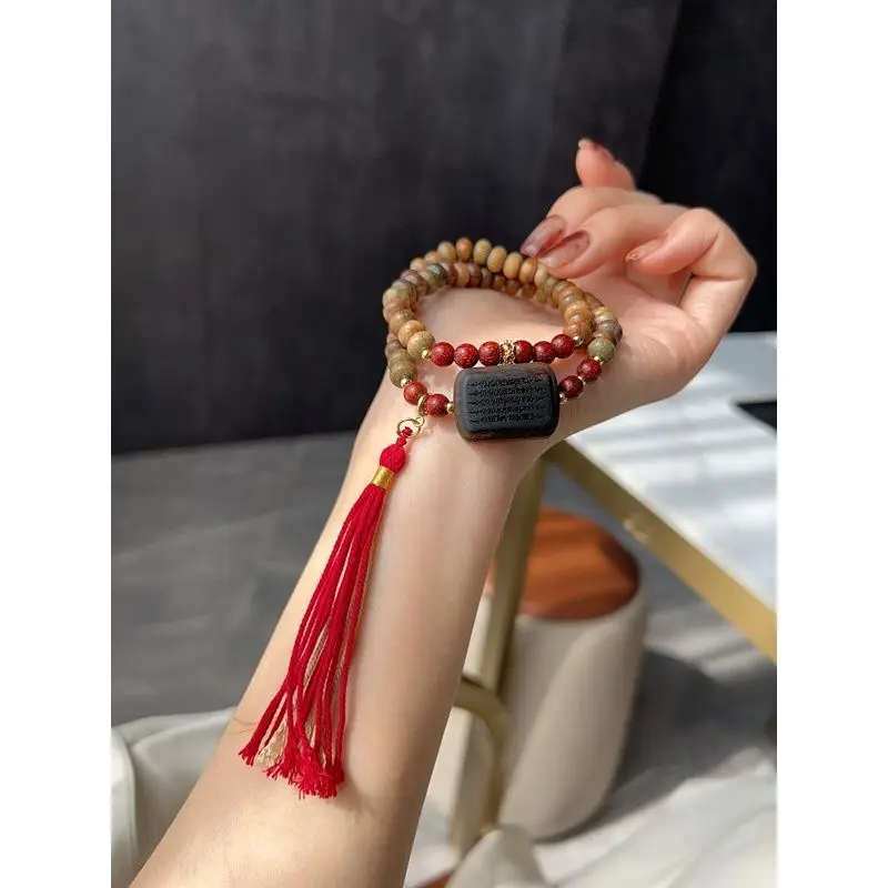 Natural Green Sandalwood Bead  - đánh giá và giá Bracelet Beaded Men