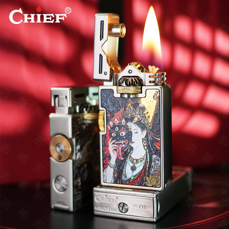 CHIEF Retro Oil Lighter Windpr - đánh giá và giá Lighter Windproof