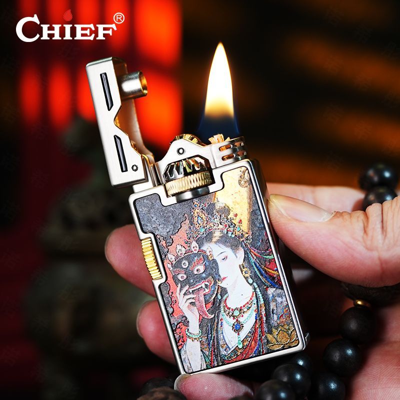 CHIEF Retro Oil Lighter Windpr - đánh giá và giá Lighter Windproof