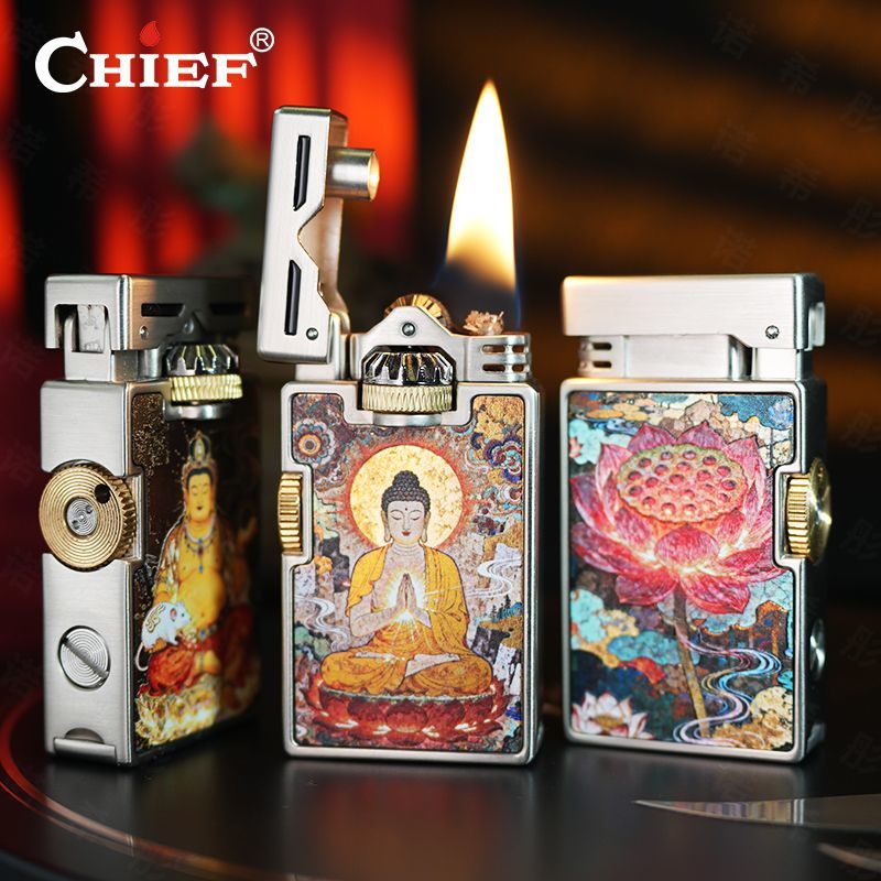 CHIEF Retro Oil Lighter Windpr - đánh giá và giá Lighter Windproof
