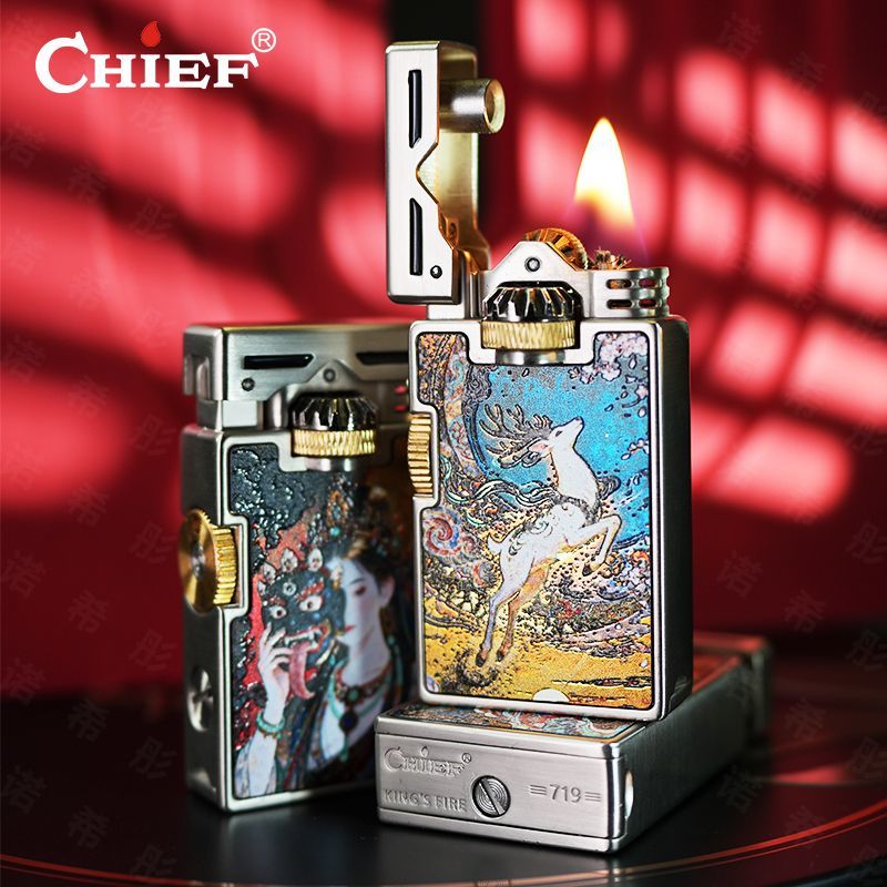 CHIEF Retro Oil Lighter Windpr - đánh giá và giá Lighter Windproof