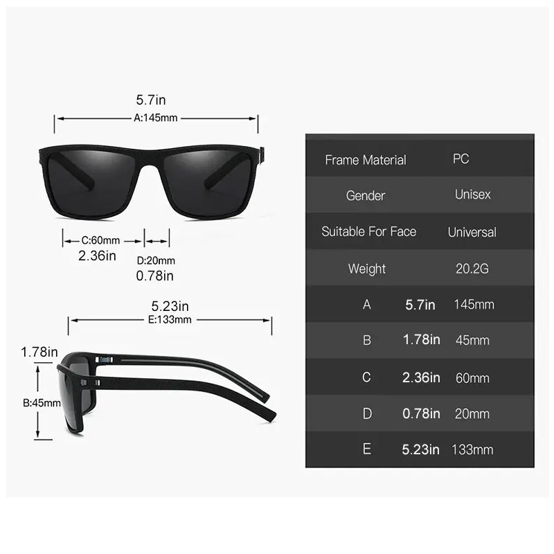 Square Outdoor Sport Sunglasse - đánh giá và giá Sunglasses Polarized Men