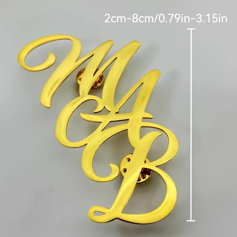 Custom Monogram Initial Name S - đánh giá và giá Men Accessories Brooch