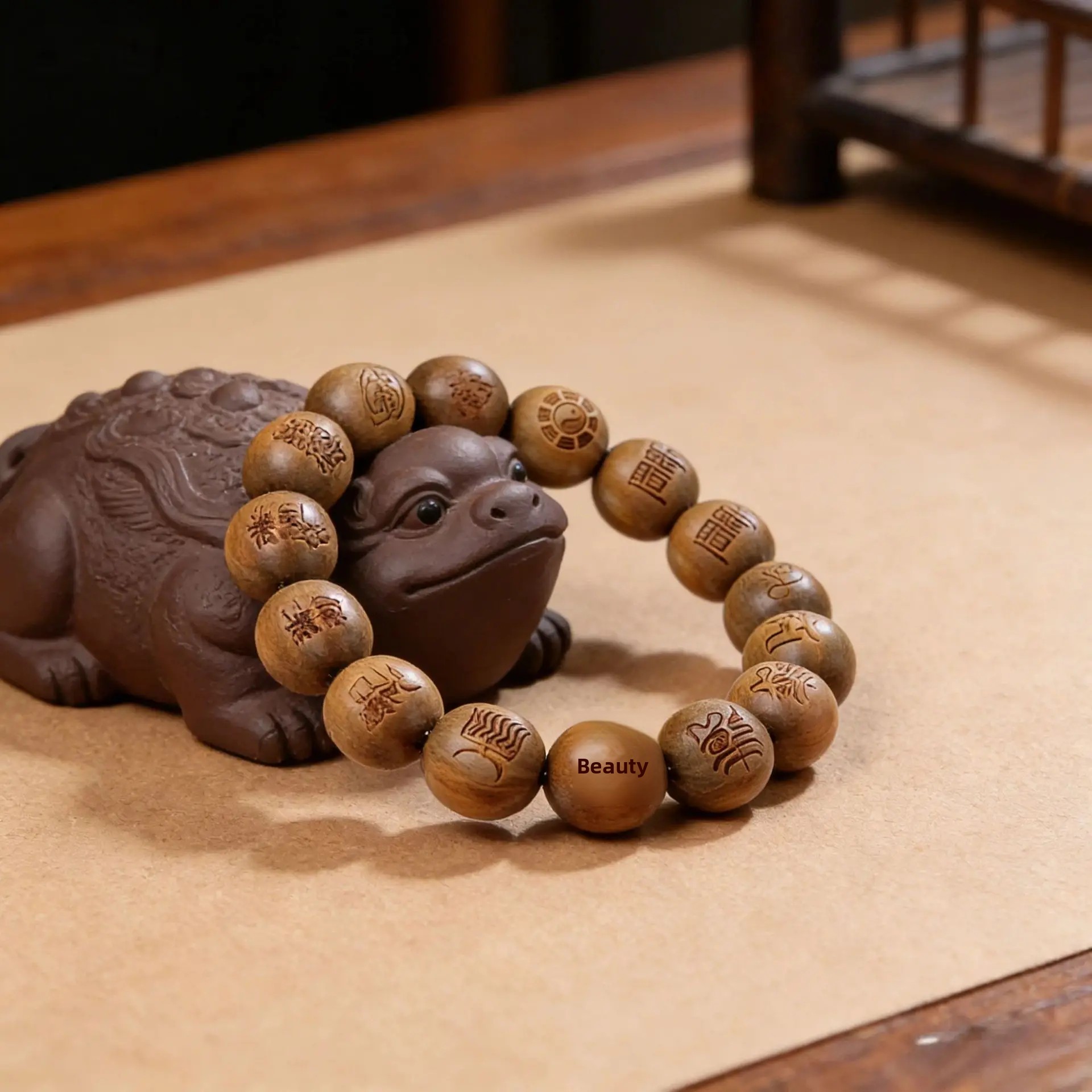 Lucky Luxury Green Sandalwood  - đánh giá và giá Bracelet Beaded Men