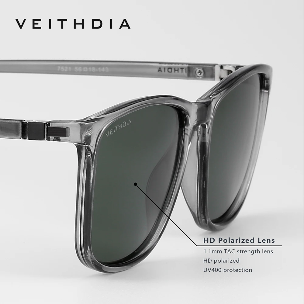 VEITHDIA Brand Square Fashion  - đánh giá và giá Sunglasses Polarized Men
