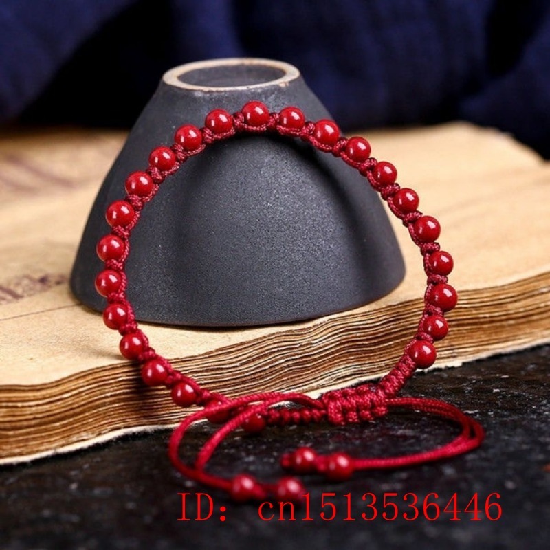 Customized Natural Red Cinnaba - đánh giá và giá Bracelet Beaded Men