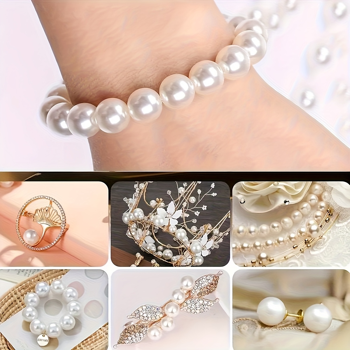 1388pcs 4/6/8/10mm Black, Whit - đánh giá và giá Bracelet Beaded Men