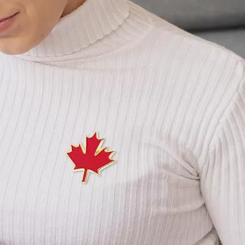 Enameled Red Maple Brooches Ca - đánh giá và giá Men'S Accessories Canada