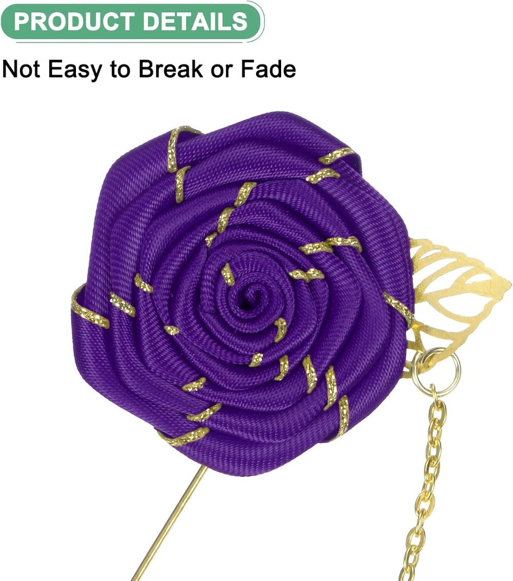 Rose Brooch Pin Cloth Rose Flo - đánh giá và giá Men Accessories Brooch