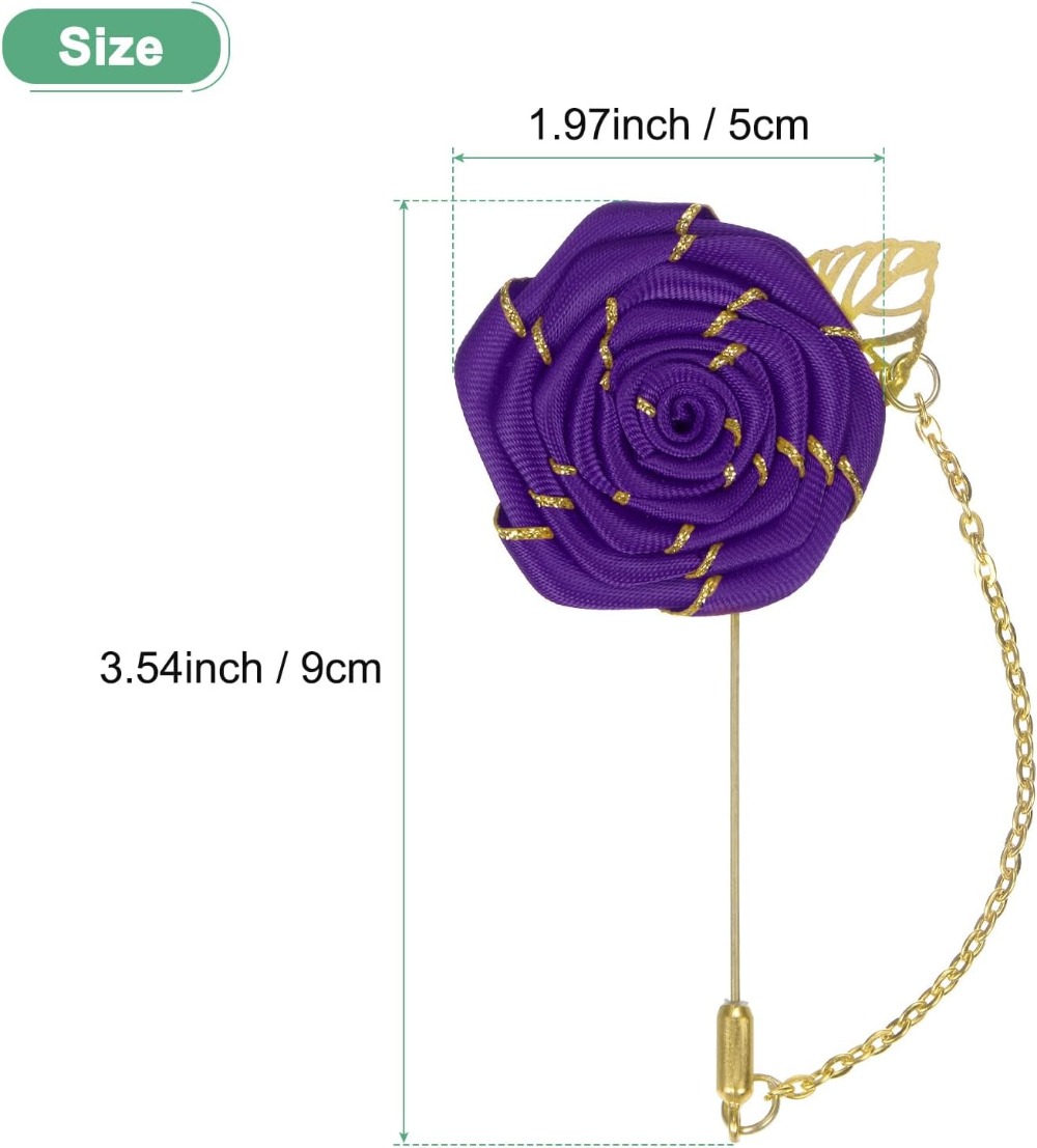 Rose Brooch Pin Cloth Rose Flo - đánh giá và giá Men Accessories Brooch