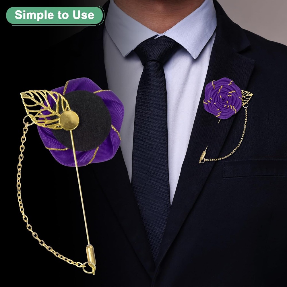 Rose Brooch Pin Cloth Rose Flo - đánh giá và giá Men Accessories Brooch